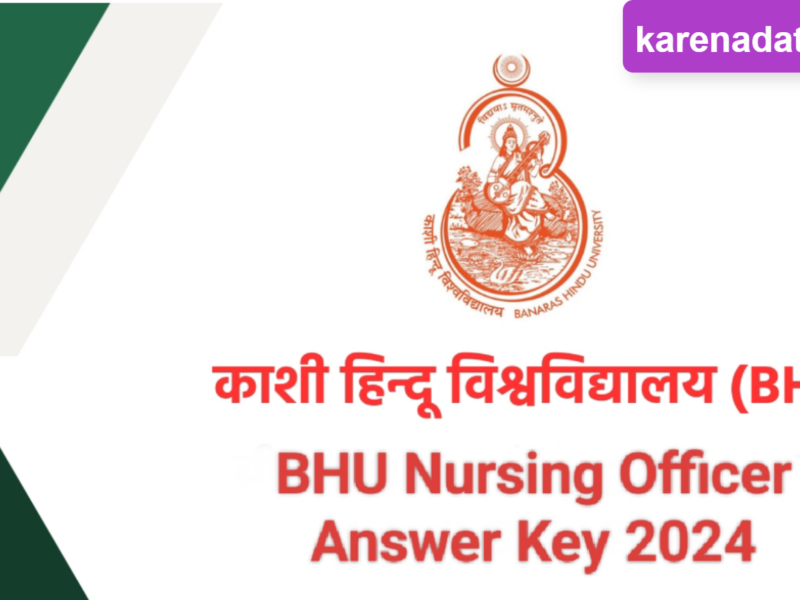 BHU Nursing Officer 2024 Result