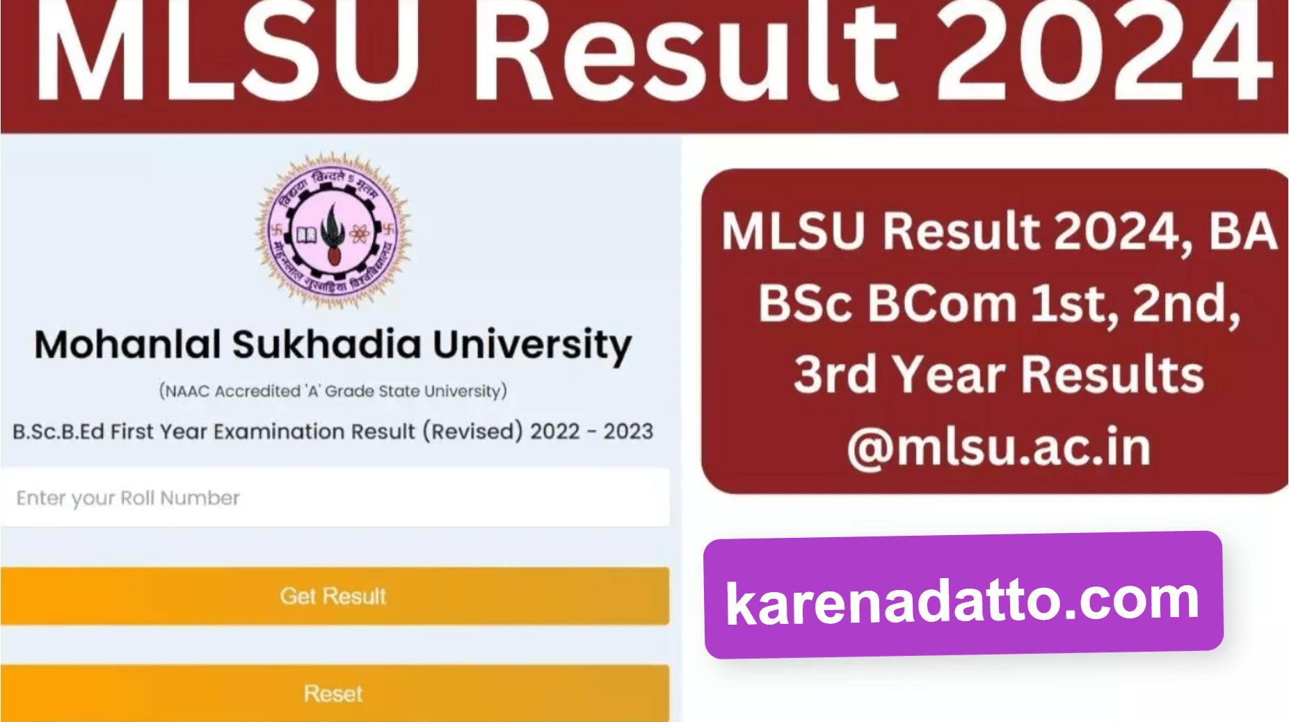 MLSU BEd Result Date 2024